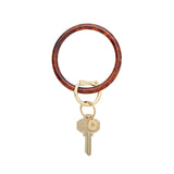 RESIN BIG O KEY RING - TORTOISE