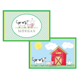 Personalized Barnyard Kids Placemat
