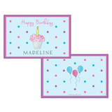 Personalized Birthday Cupcake Kids Placemat