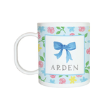 Personalized Blooms and Bows Kids Mug