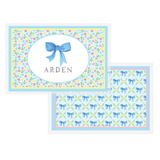 Personalized Blooms and Bows Kids Placemat