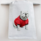 Georgia Bulldog Tea Towel