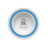 Personalized Bunny Blue Kids Bowl