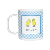 Personalized Bunny Blue Kids Mug