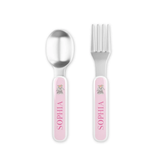 Personalized Bunny Love Kids Fork & Spoon