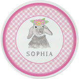 Personalized Bunny Love Kids Plate