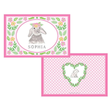 Personalized Bunny Love Kids Placemat