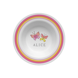 Personalized Butterfly Kisses Kids Bowl