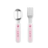 Personalized Butterfly Kisses Kids Fork & Spoon