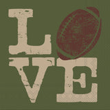 FOOTBALL LOVE PAPER BEVERAGE NAPKINS