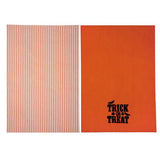 Trick or Treat Stripe Tea Towel Set of 2
