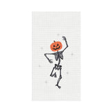 PUMPKIN SKELETON TEA TOWEL