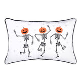 PUMPKIN SKELETON TRIO PILLOW