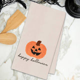 HAPPY HALLOWEEN PUMPKIN TEA TOWEL