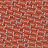 FOOTBALL BROWN PAPER BEVERAGE NAPKINS RED
