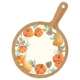 HARVEST ACACIA WOOD & CERAMIC CHEESEBOARD