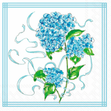 HYDRANGEA ALLOVER BEVERAGE NAPKINS