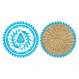 Sicily Teal Paper Coasters