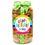 Happy Birthday To You Stripes Mini Chocolate Chip Cookies - Gallon