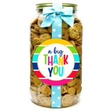 A Big Thank You Stripes Mini Chocolate Chip Cookies - Gallon
