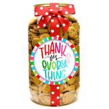 Thanks For Everything Colorful Mini Chocolate Chip Cookies - Gallon