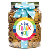 A Big Thank You Stripes Mini Chocolate Chip Cookies - 1/2 Gallon
