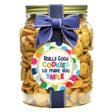 REALLY GOOD COOKIES SMILE MINI CHOCLATE CHIP COOKIES - 1/2 GALLON