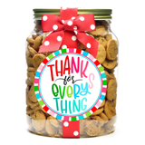 Thanks For Everything Colorful Mini Chocolate Chip Cookies - 1/2 Gallon