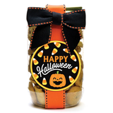 Happy Halloween Candy Corn & Pumpkin Mini Chocolate Cookies - Pint