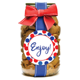 Enjoy Red, White & Blue Mini Chocolate Chip Cookies - Quart