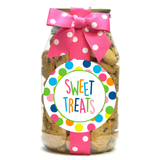 Sweet Treats Happy Dot Mini Chocolate Chip Cookies - Quart