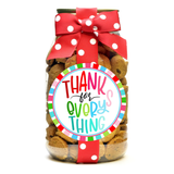 Thanks For Everything Colorful Mini Chocolate Chip Cookies - Quart