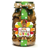 Colorful Turkey Happy Thanksgiving Mini Chocolate Chip Cookies - Quart