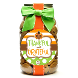 Thankful & Grateful Stripe/Dots Mini Chocolate Chip Cookies - Quart