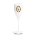 Press For Cabana Boy White Stem Champagne Flute