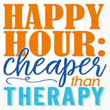 Cheaper Than Therapy Paper Beverage Napkins