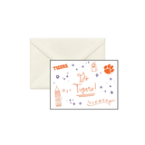 Clemson Confetti Boxed Notecards