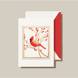 ENGRAVED CARDINAL GREETING CARD