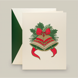 ENGRAVED CHRISTMAS BELLS GREETING CARD