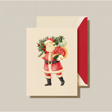 ENGRAVED CLASSIC SANTA GREETING CARD