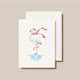 FESTIVE FLAMINGO GREETING CARD