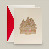 GINGERBREAD COTTAGE GREETING CARD