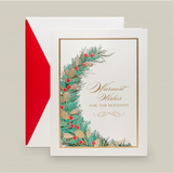 ENGRAVED HOLIDAY WISHES GREENERY