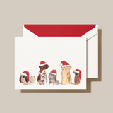 SANTA DOGS FOLDED NOTE