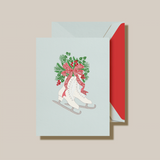 ICE SKATING HOLIDAY GREETING CARD
