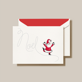 SKATING NOEL HOLIDAY GREETING CARD
