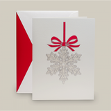 ENGRAVED SNOWFLAKE ORNAMENT GREETING CARD