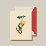 CLASSIC STOCKING HOLIDAY GREETING CARD