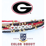 University of Georgia 'Lucky 7' Dawgs Stack Bracelet