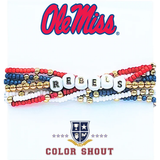 OleMiss 'Lucky 7' Stack Bracelet